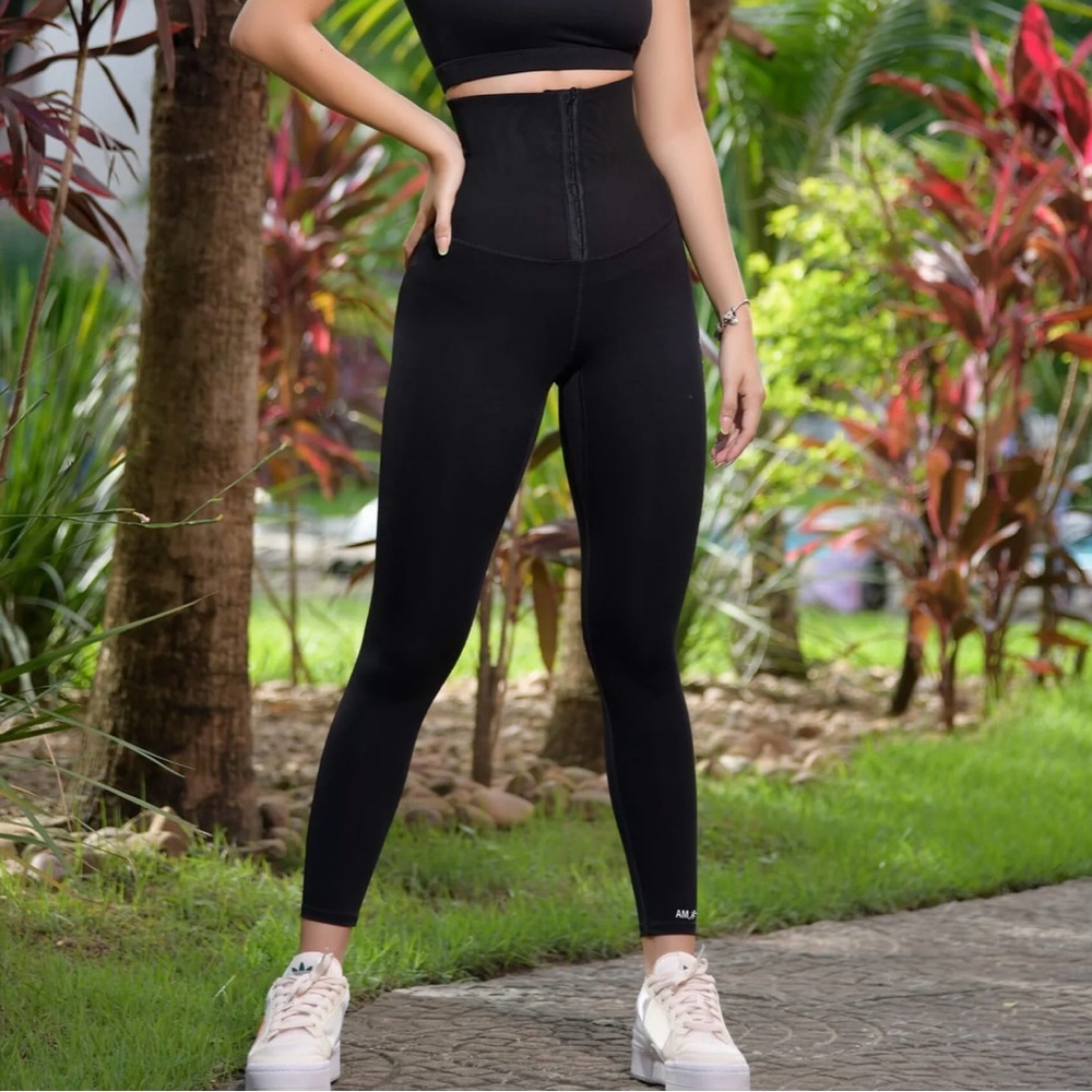 Athletics Motion Black Corset Leggings S